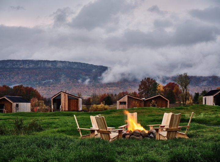 Family Holiday Wildflower Farms Hudson Valley Fire