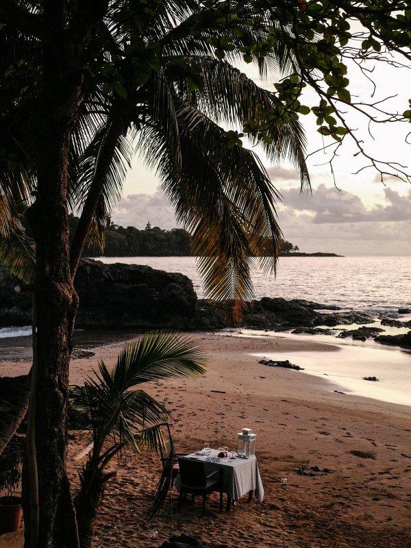 Travel To Principe Africa Dinner On The Beach