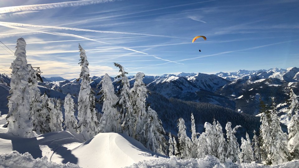 22 Wagrain Kleinarl Winter Paragleiten 1