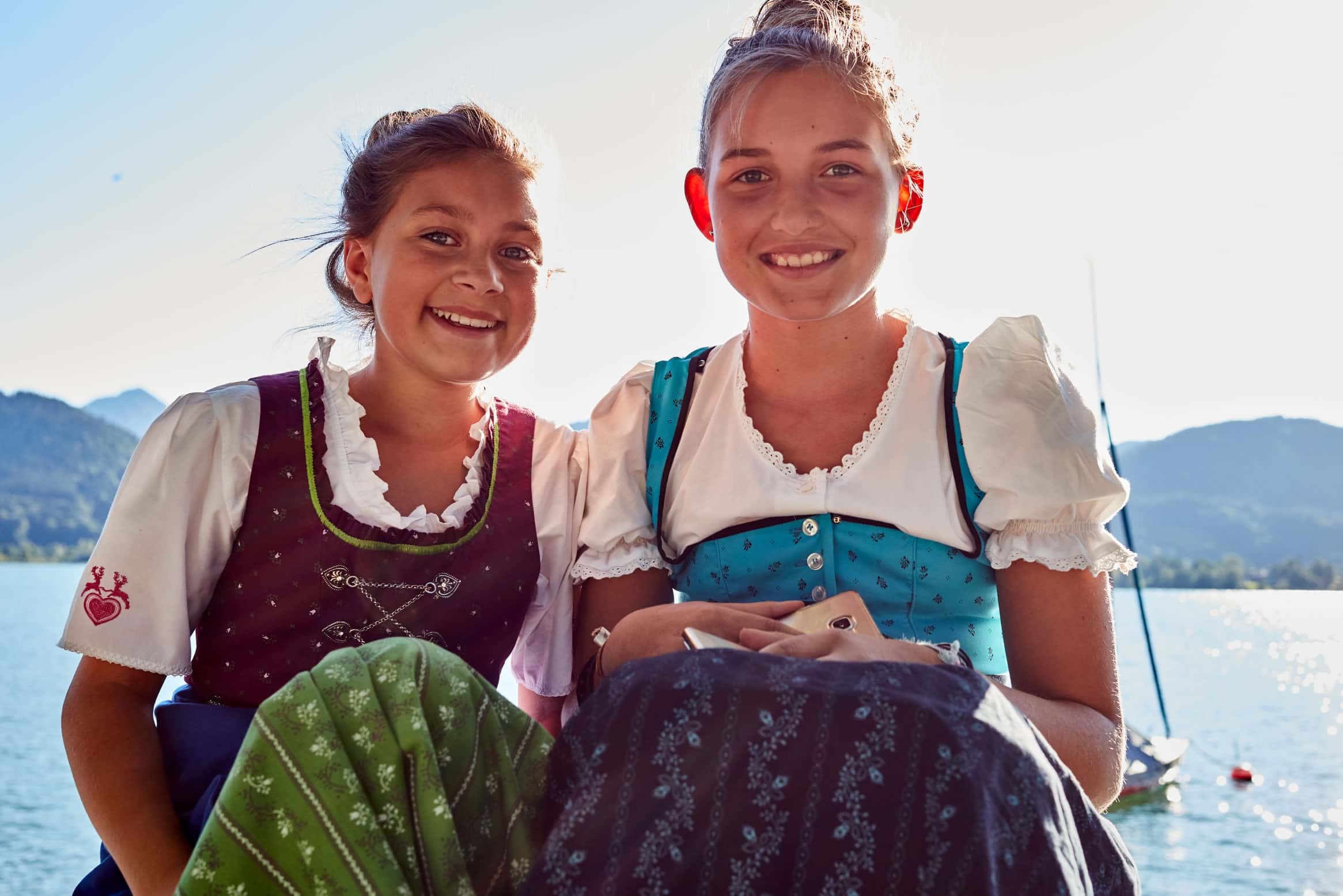 Lake Tegernsee Bavaria Girls In Dirndl