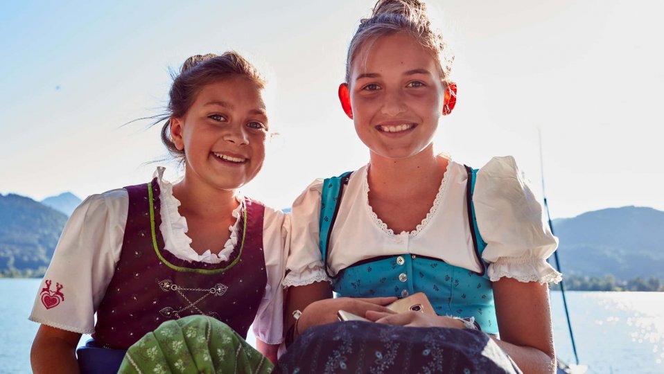 Lake Tegernsee Bavaria Girls In Dirndl
