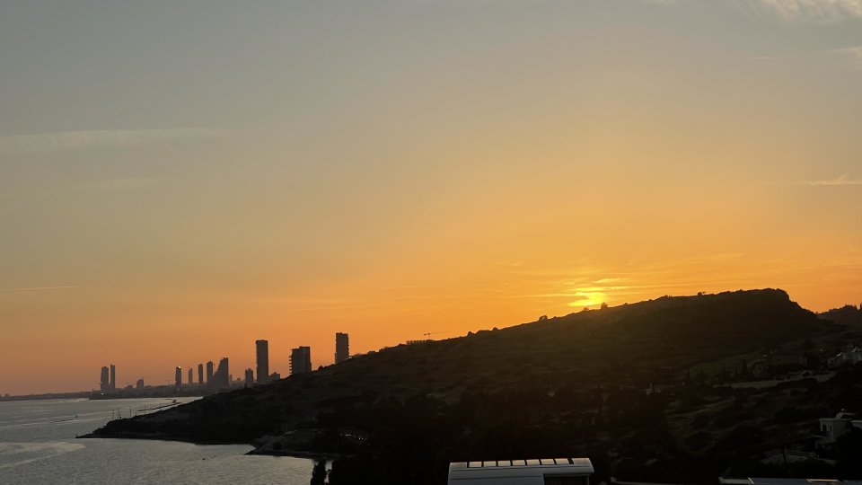 Cyprus limassol sunset view