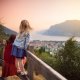 Two Girls Overlooking Lake Garda Family Travel