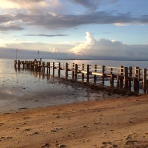 Family Travel Fohr Strand Nordsee Sonnenuntergang