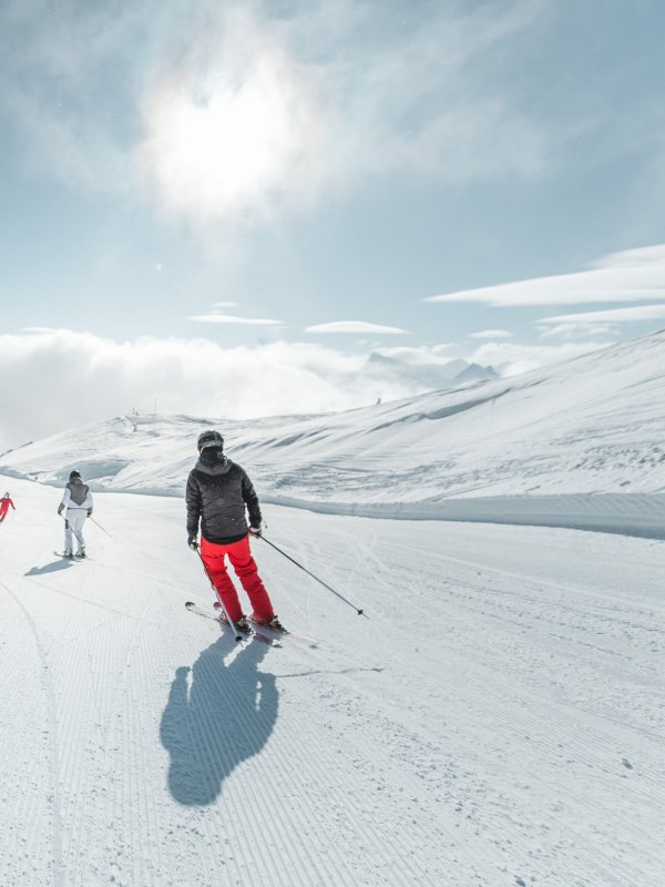 Family holiday serfaus fiss winter slope