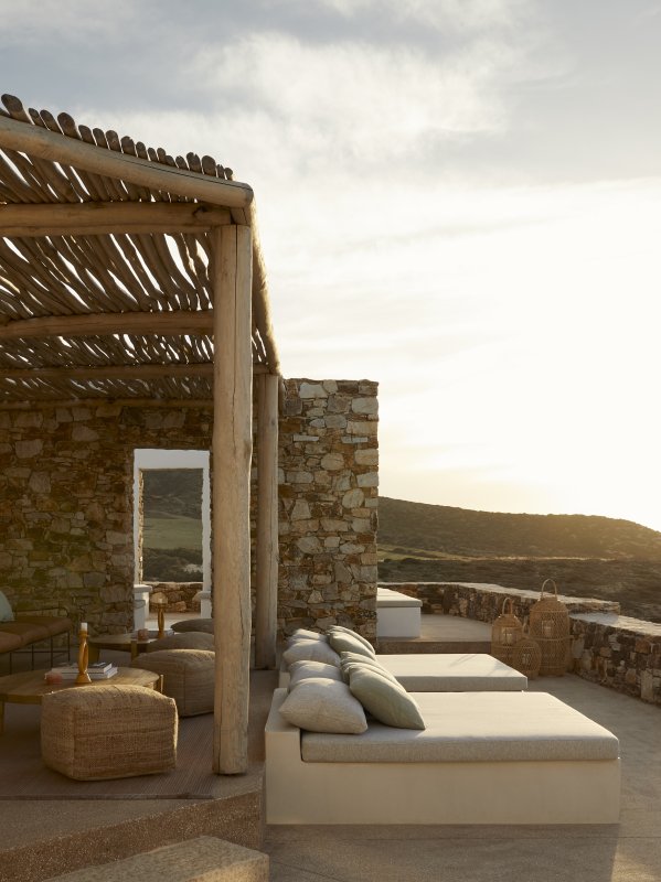 Luxury Family Hotel Antiparos Terrace View