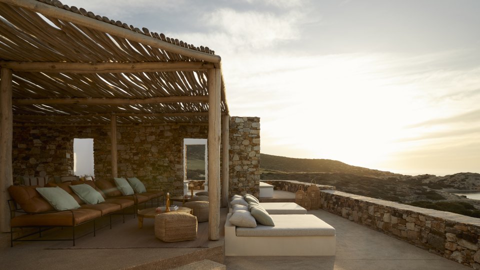 Luxury Family Hotel Antiparos Terrace View